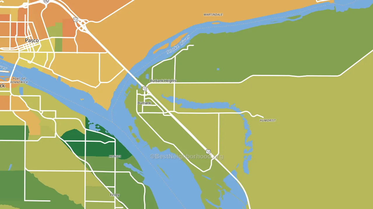 99323, WA block-group voter-turnout map