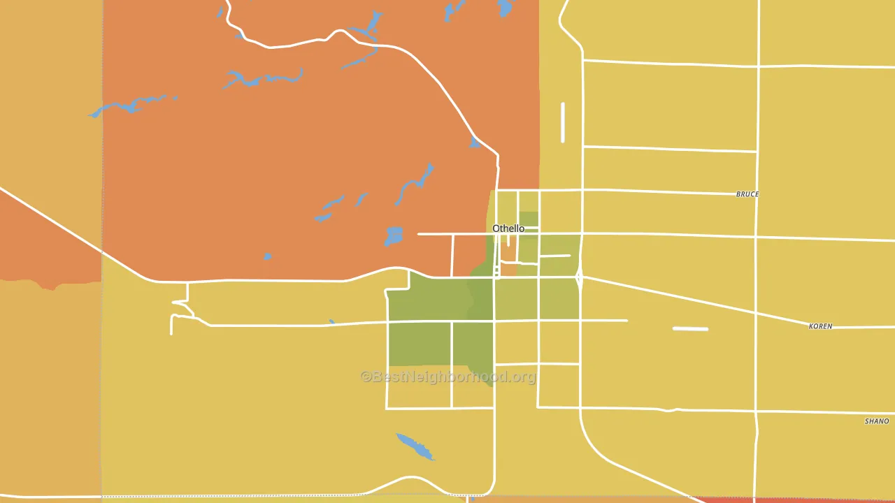 99344, WA block-group voter-turnout map
