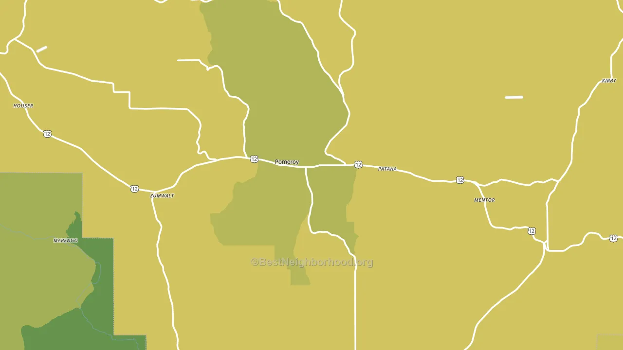 99347, WA block-group voter-turnout map