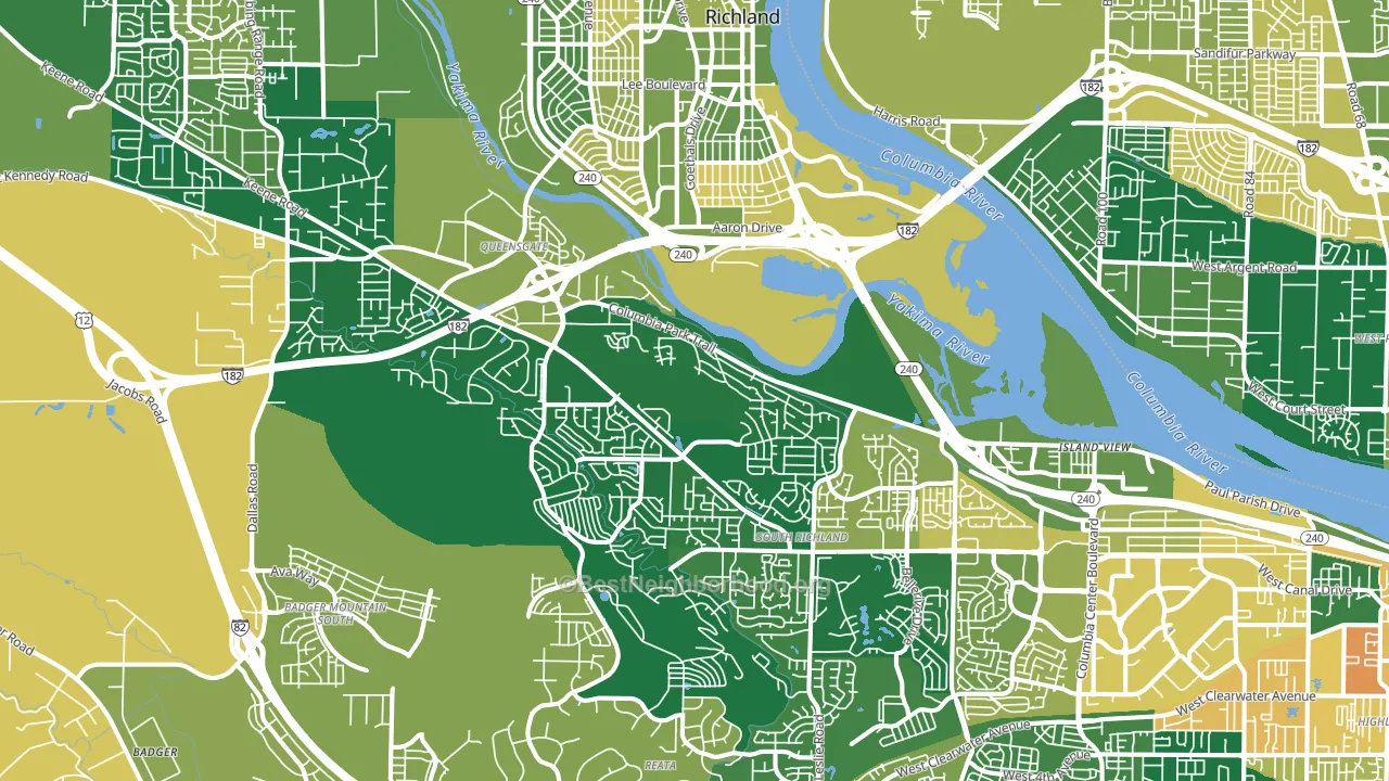 99352, WA block-group voter-turnout map