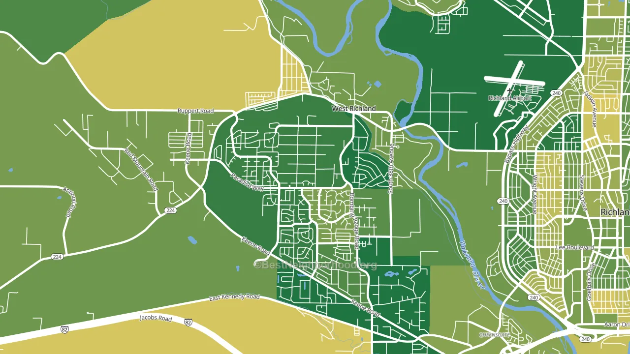 99353, WA block-group voter-turnout map