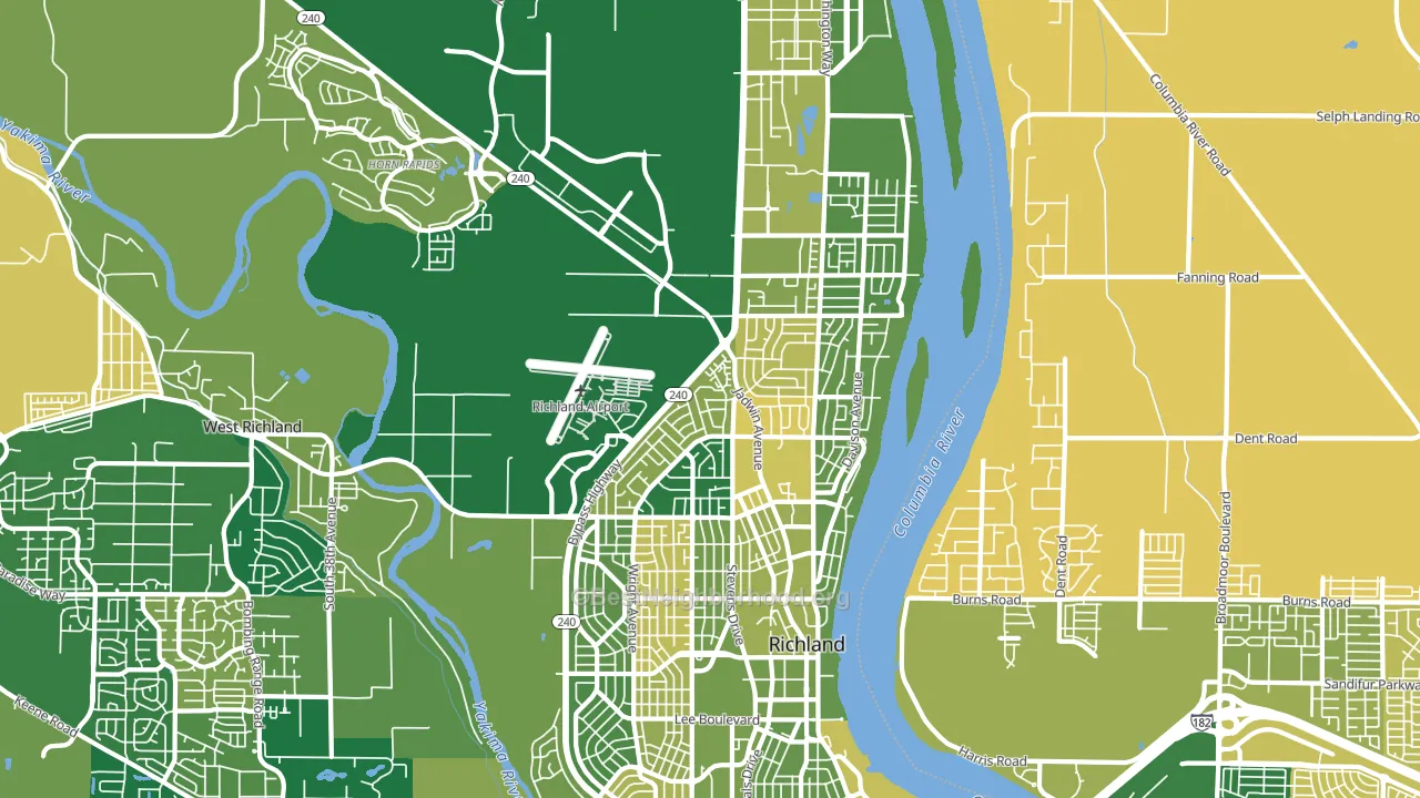 99354, WA block-group voter-turnout map