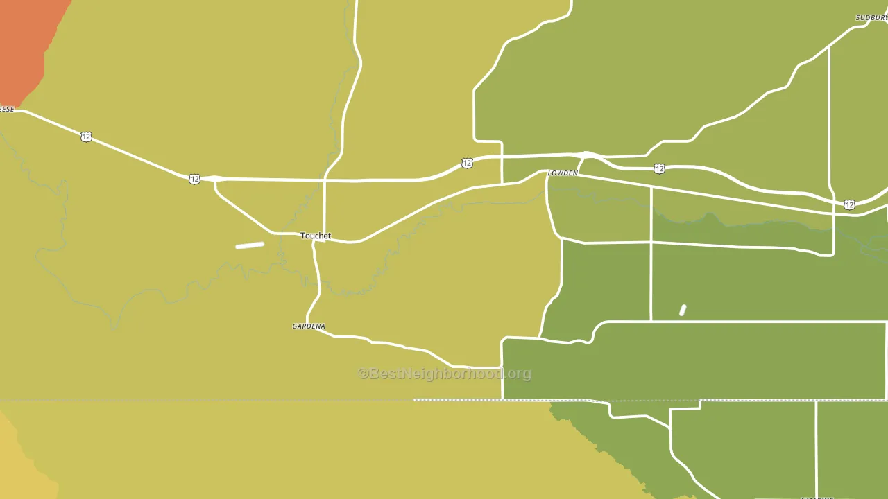 99360, WA block-group voter-turnout map