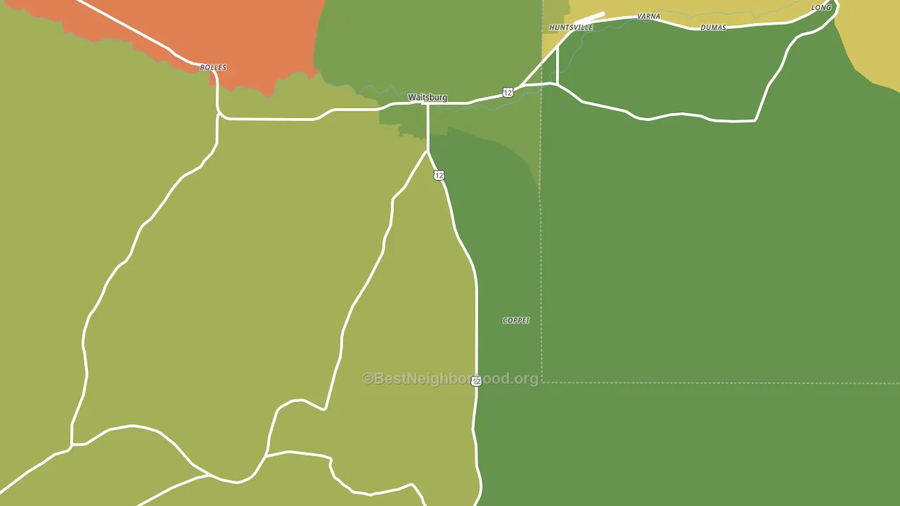 99361, WA block-group voter-turnout map