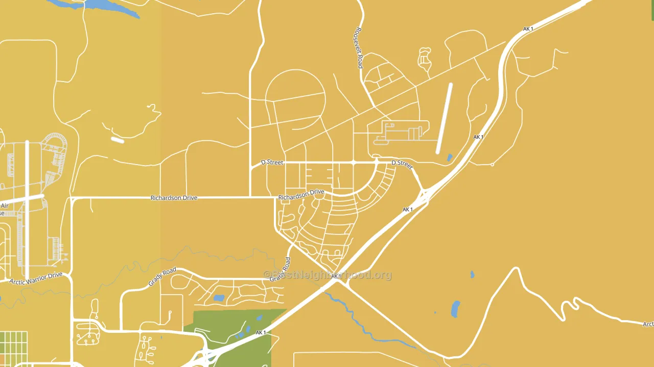 99505, AK block-group voter-turnout map