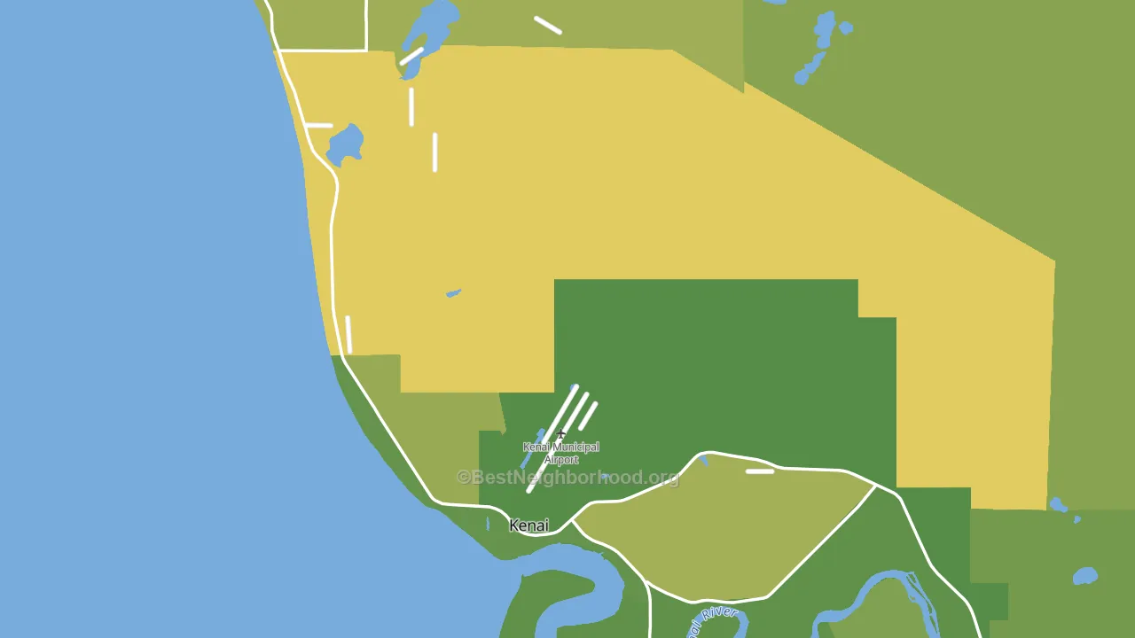 99611, AK block-group voter-turnout map