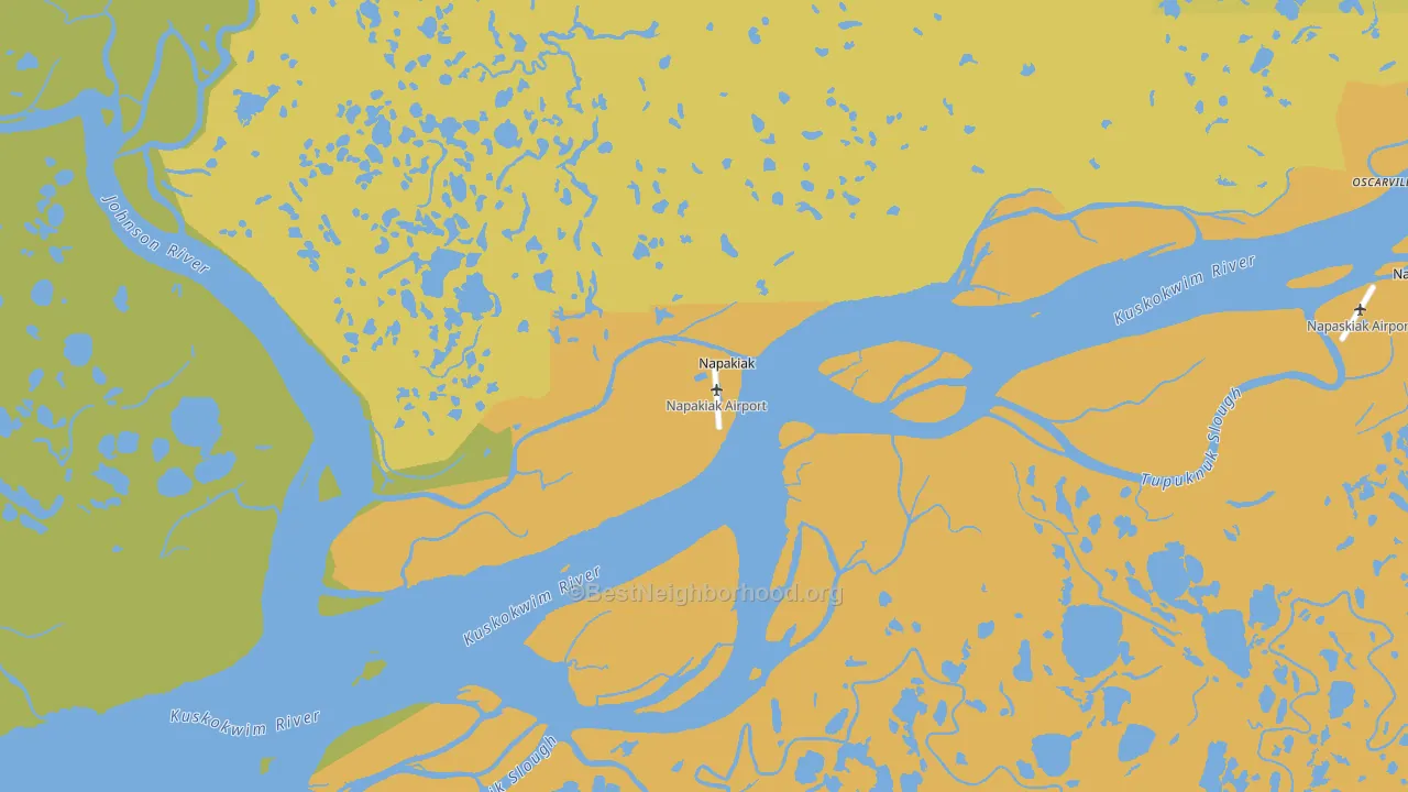 99634, AK block-group voter-turnout map