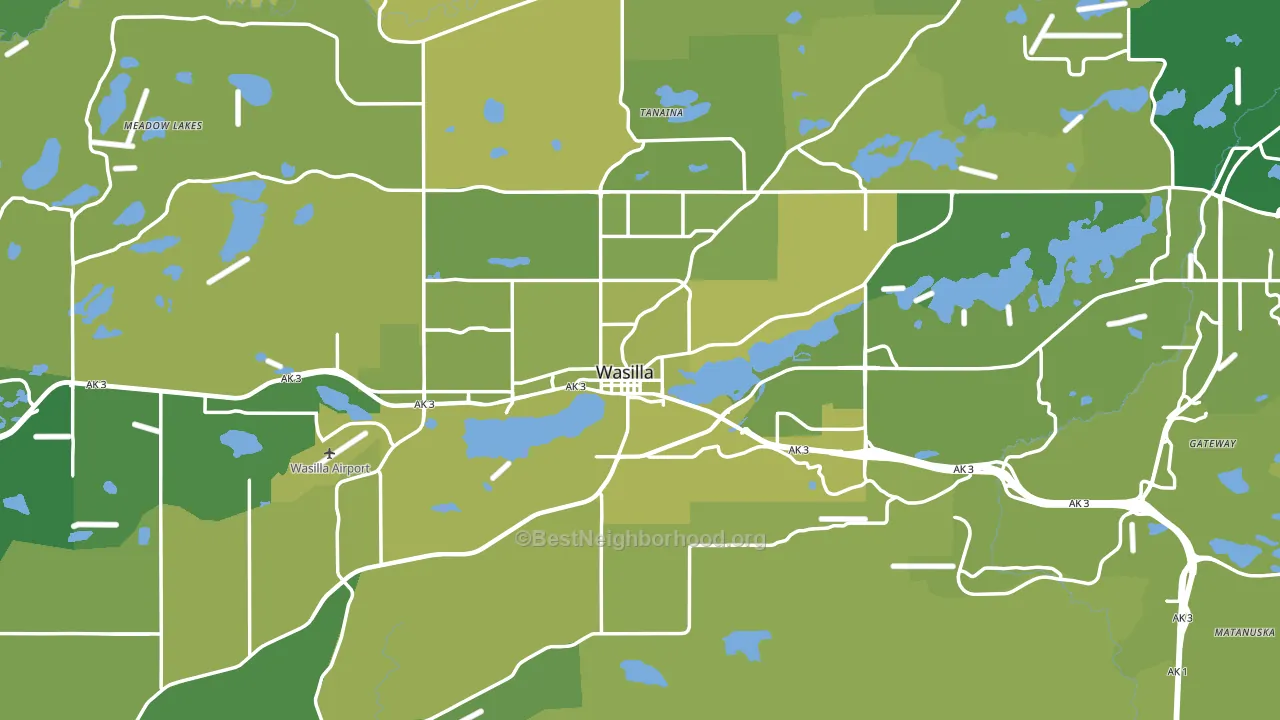99654, AK block-group voter-turnout map