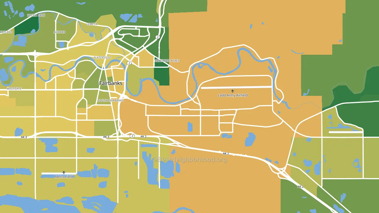 99703, AK block-group voter-turnout map