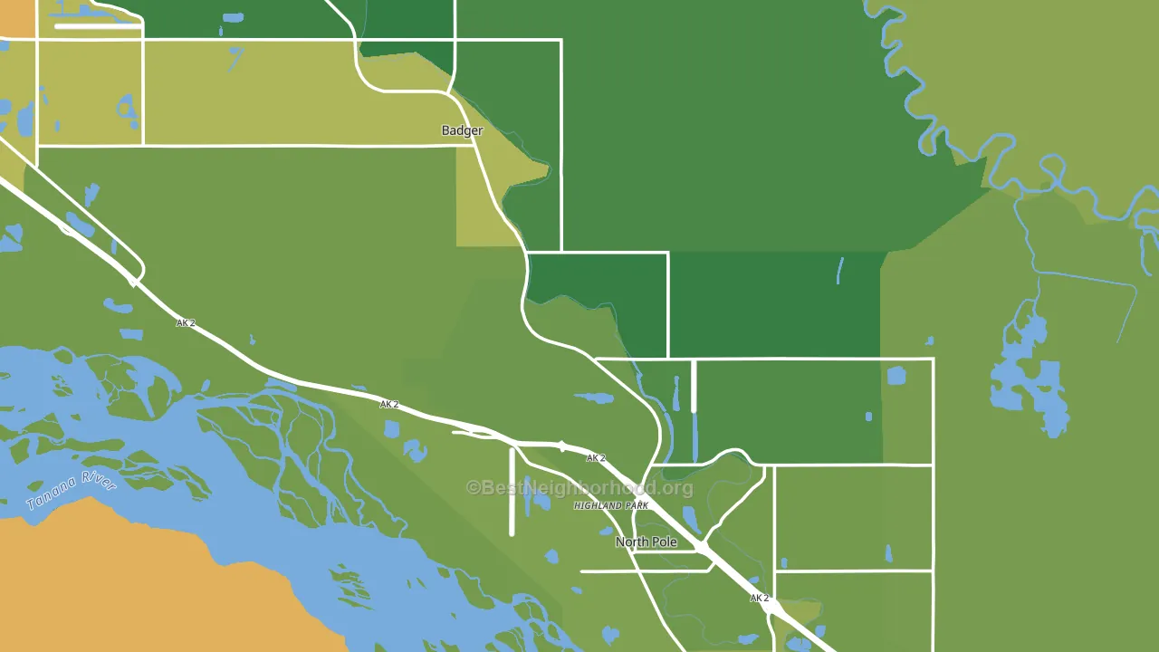 99705, AK block-group voter-turnout map