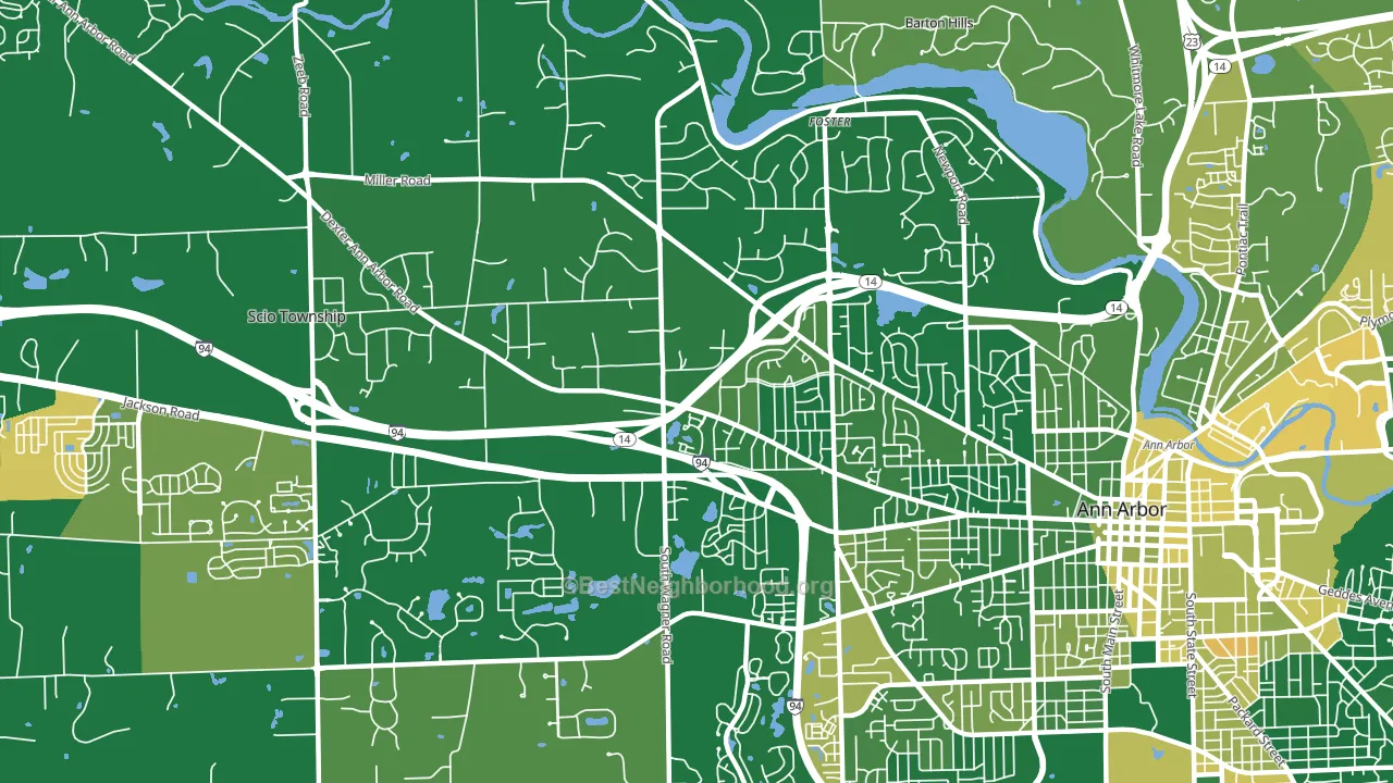 Abbot, Ann Arbor, MI block-group voter-turnout map