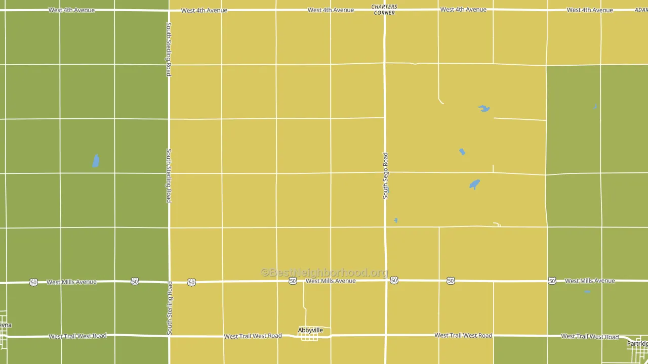 Abbyville, KS block-group voter-turnout map