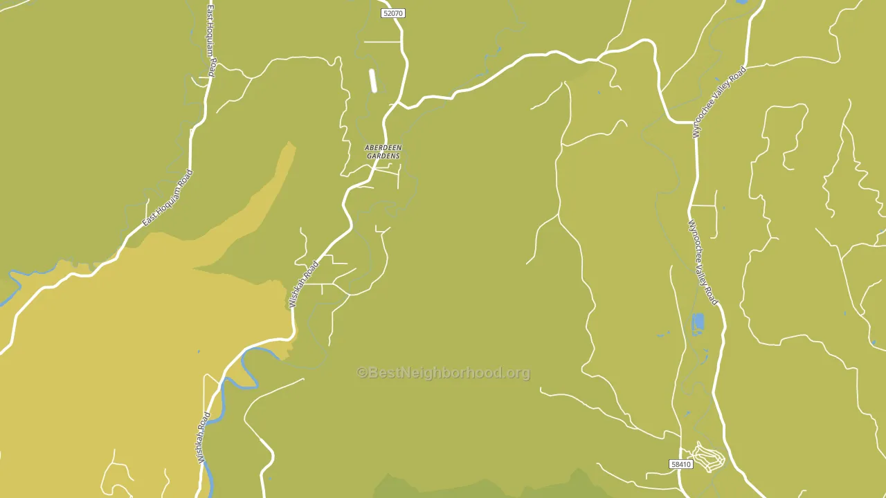 Aberdeen Gardens, WA block-group voter-turnout map