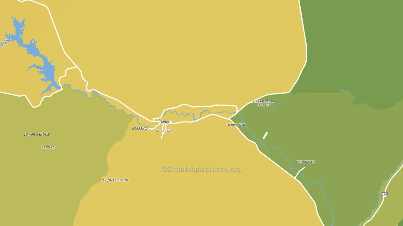 Abiquiu, NM block-group voter-turnout map