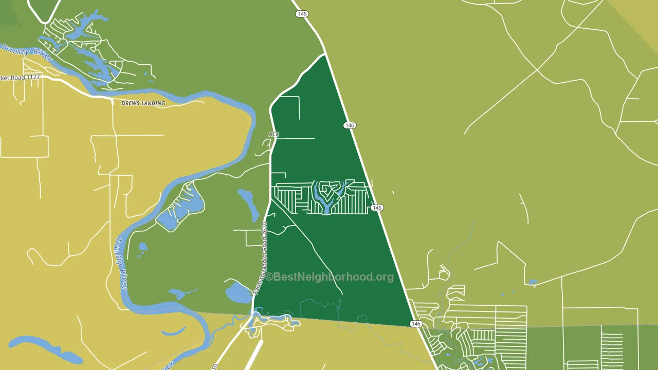 Ace, TX block-group voter-turnout map