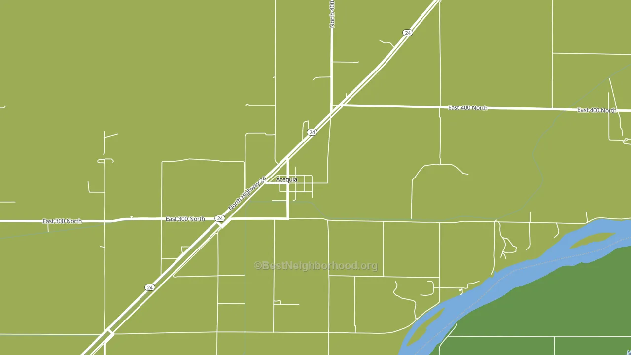 Acequia, ID block-group voter-turnout map