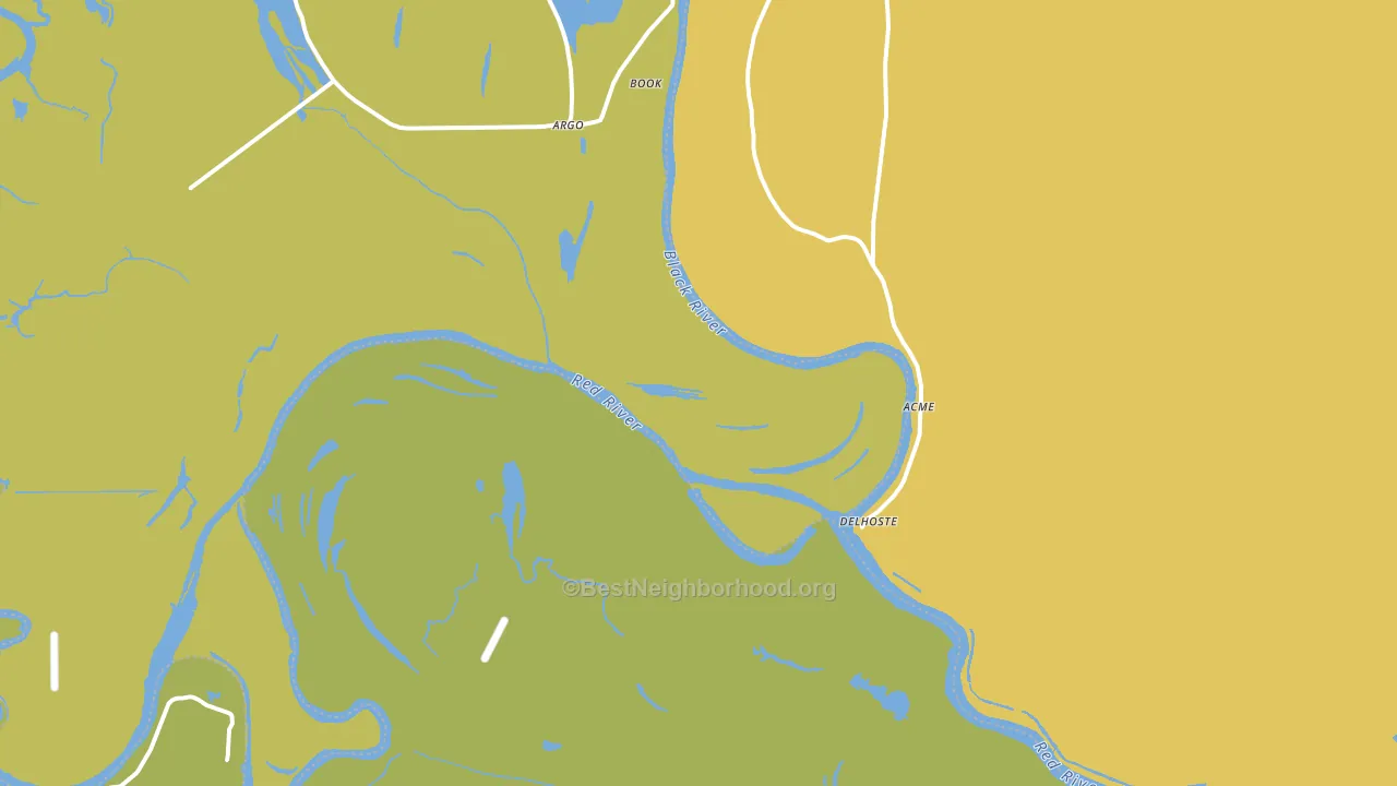 Acme, LA block-group voter-turnout map