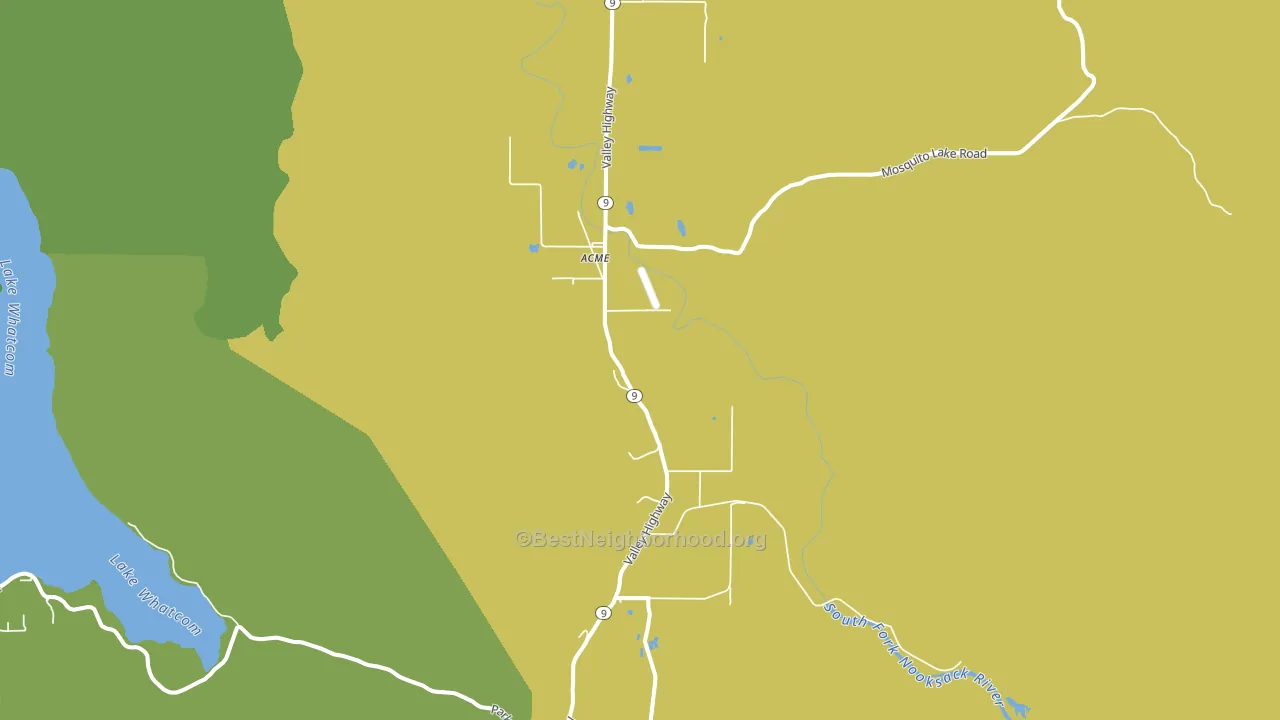 Acme, WA block-group voter-turnout map