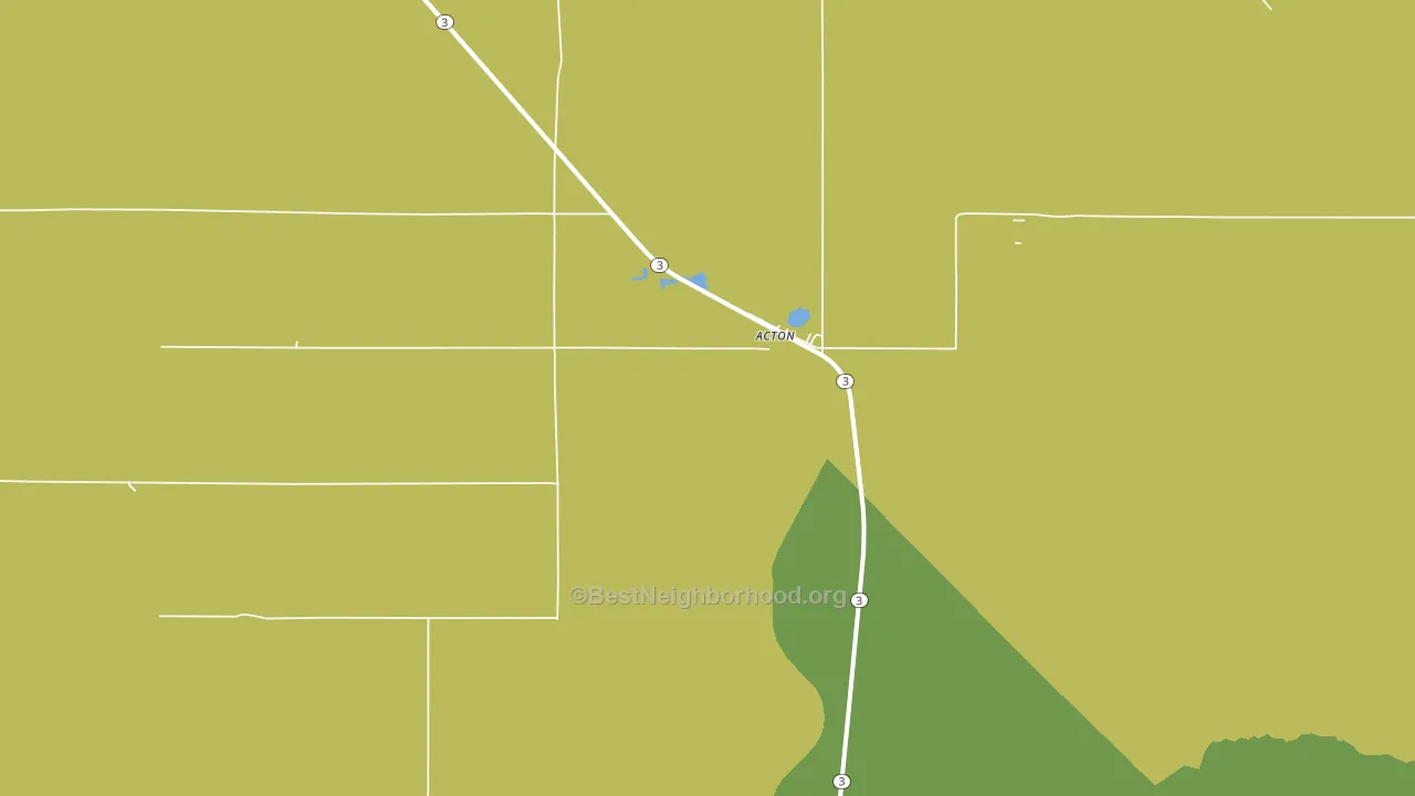 Acton, MT block-group voter-turnout map