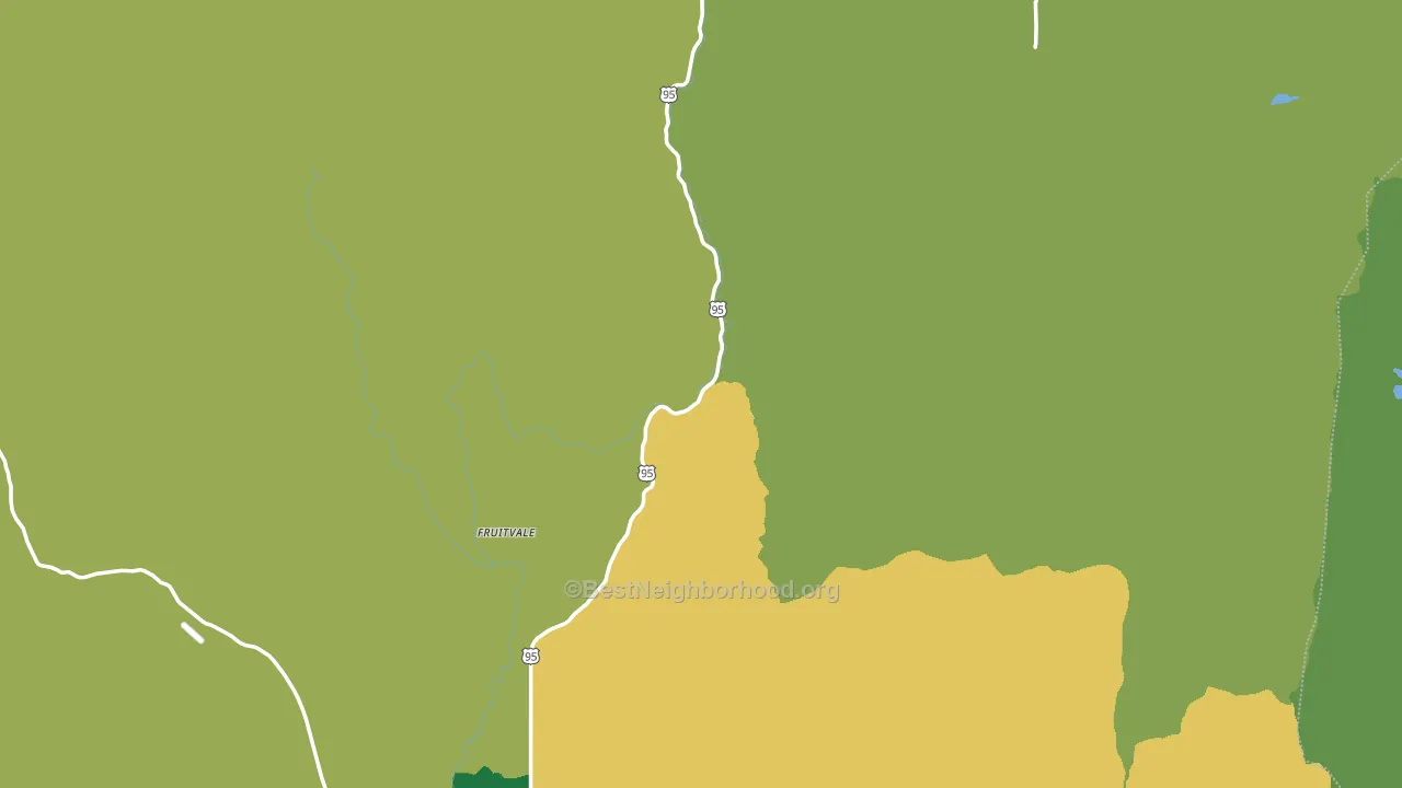 Adams County, ID block-group voter-turnout map
