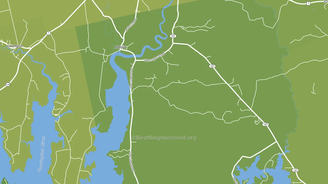 Addison, ME block-group voter-turnout map