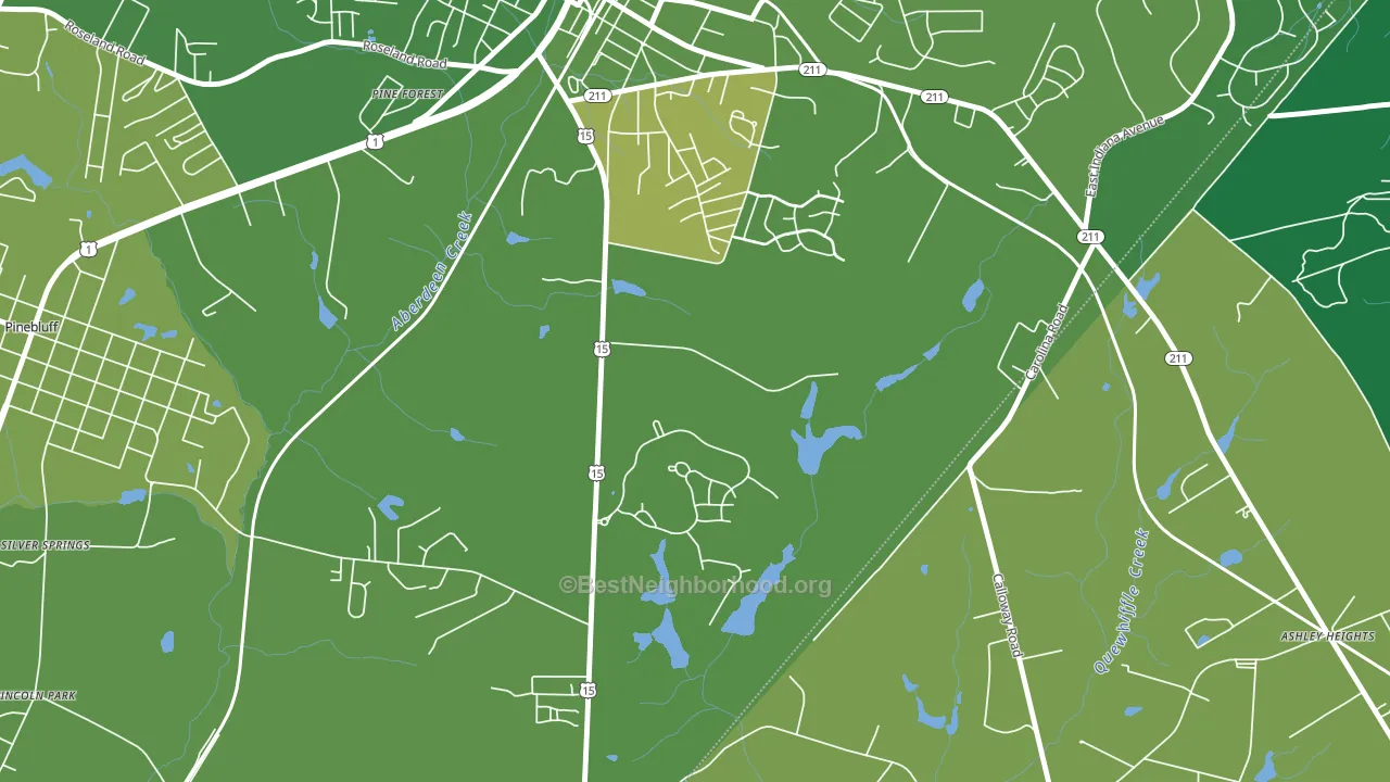 Addor, NC block-group voter-turnout map