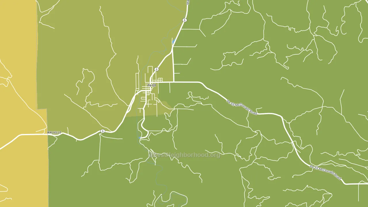 Adna, WA block-group voter-turnout map