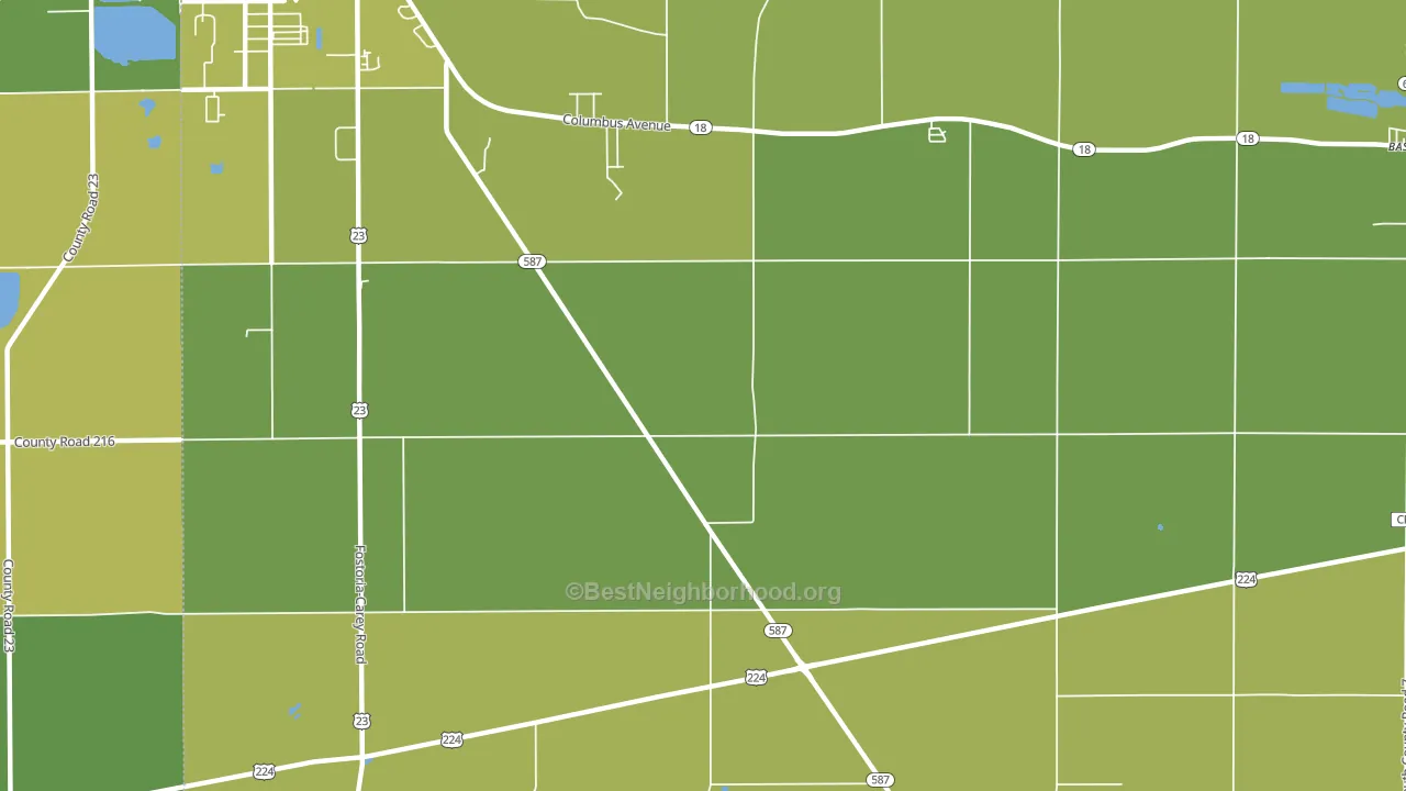 Adrian, OH block-group voter-turnout map