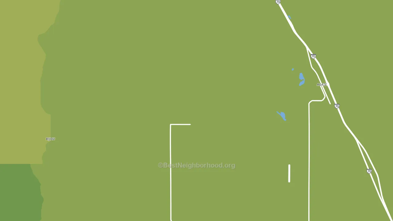 Agate, CO block-group voter-turnout map