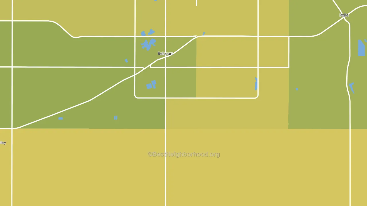 Agate, ND block-group voter-turnout map