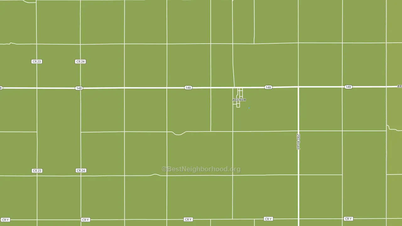 Agenda, KS block-group voter-turnout map