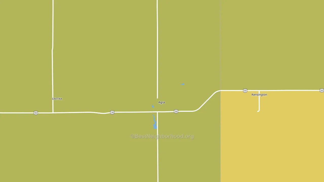 Agra, KS block-group voter-turnout map