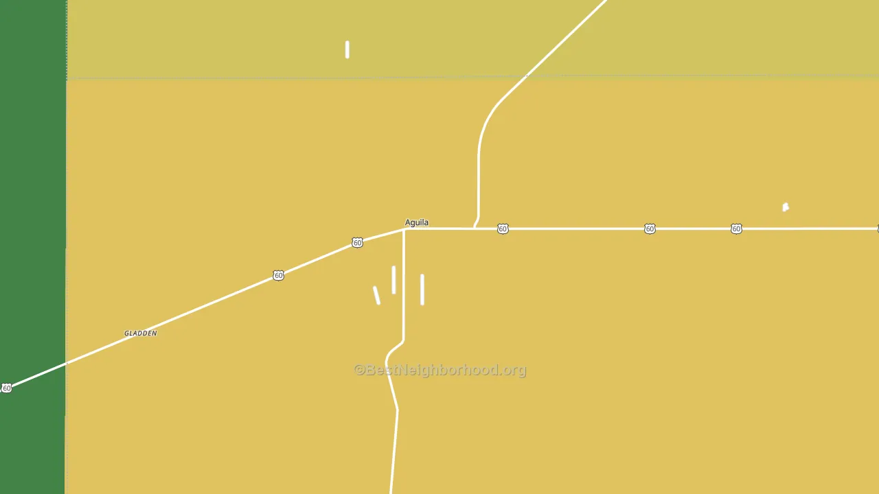 Aguila, AZ block-group voter-turnout map
