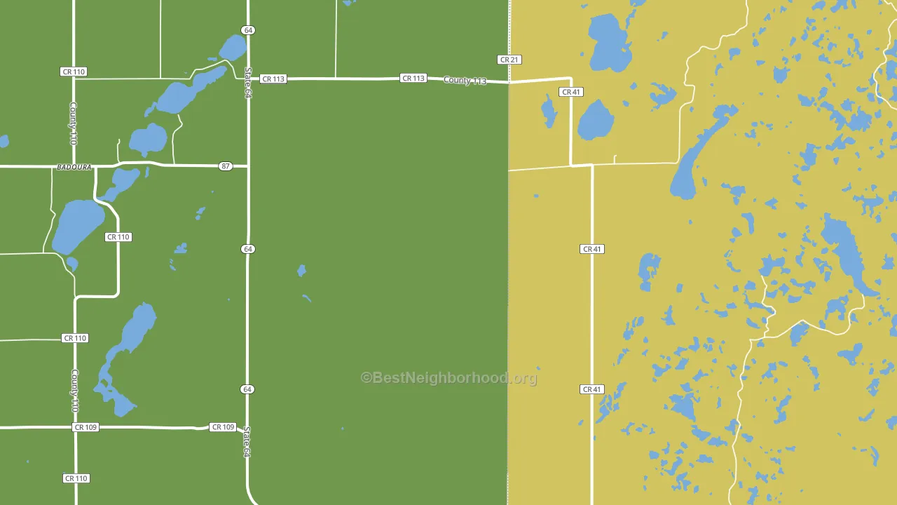 Ah Gwah Ching, MN block-group voter-turnout map