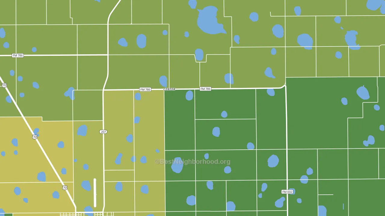 Aiken, TX block-group voter-turnout map