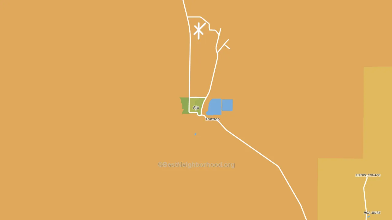 Ajo, AZ block-group voter-turnout map