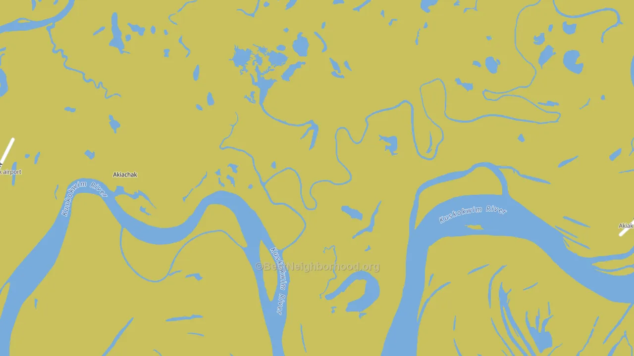 Akiachak, AK block-group voter-turnout map
