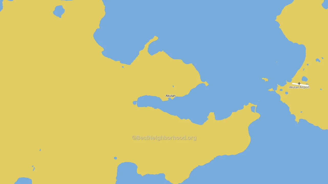 Akutan, AK block-group voter-turnout map