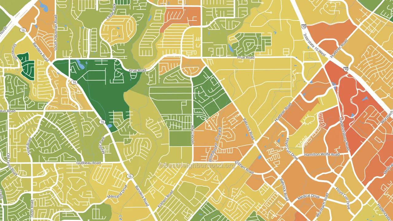 Alamo Farmsteads-Babcock Road, San Antonio, TX block-group voter-turnout map