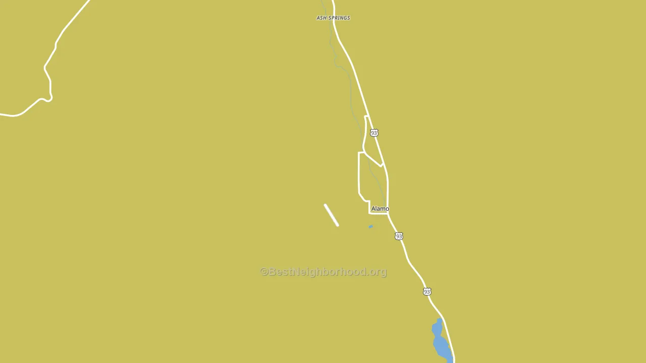 Alamo, NV block-group voter-turnout map