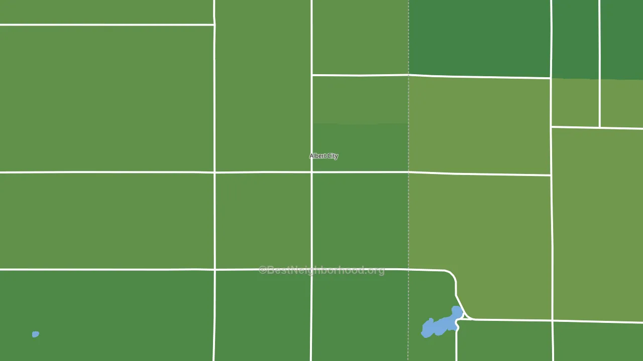 Albert City, IA block-group voter-turnout map