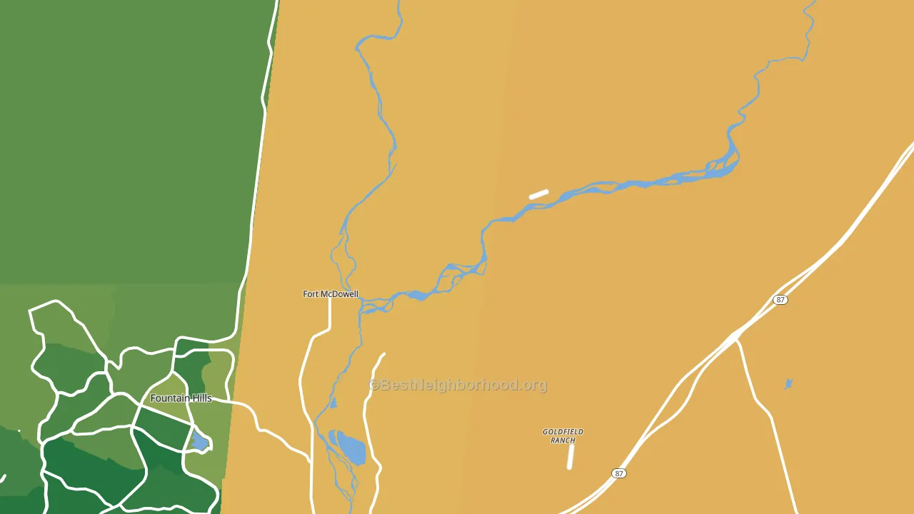 Alchesay Flat, AZ block-group voter-turnout map