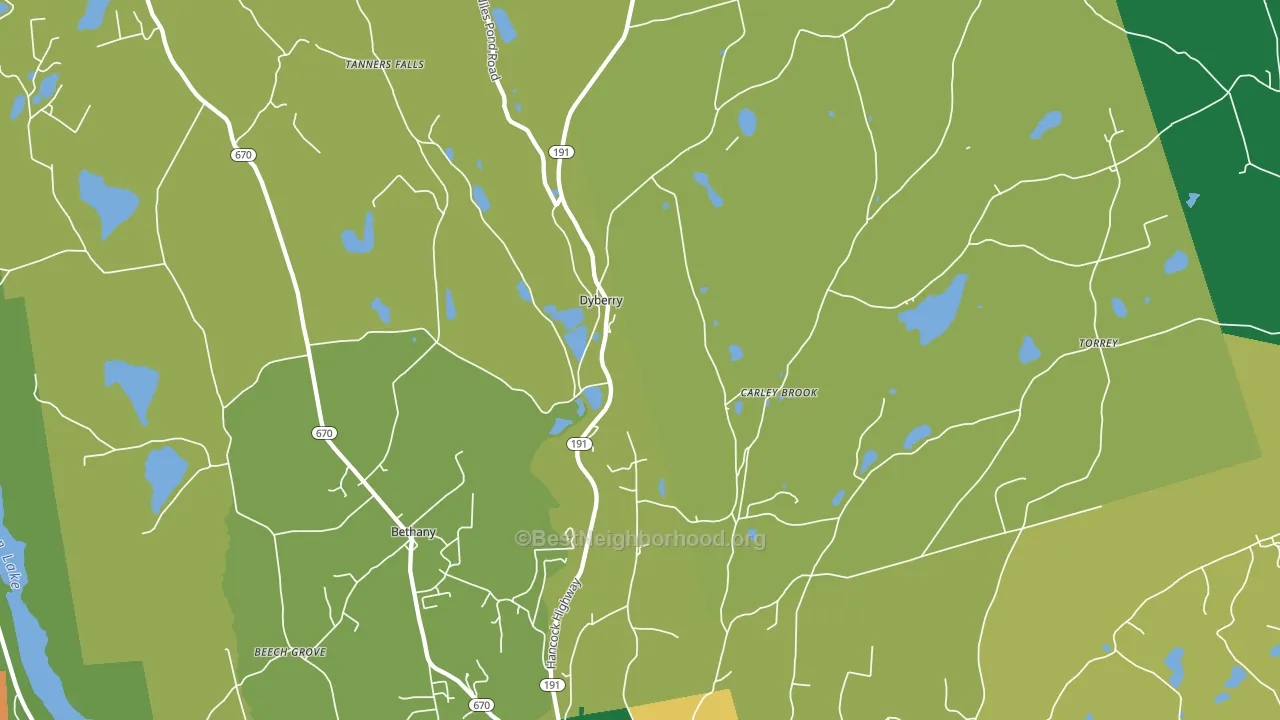 Aldenville, PA block-group voter-turnout map