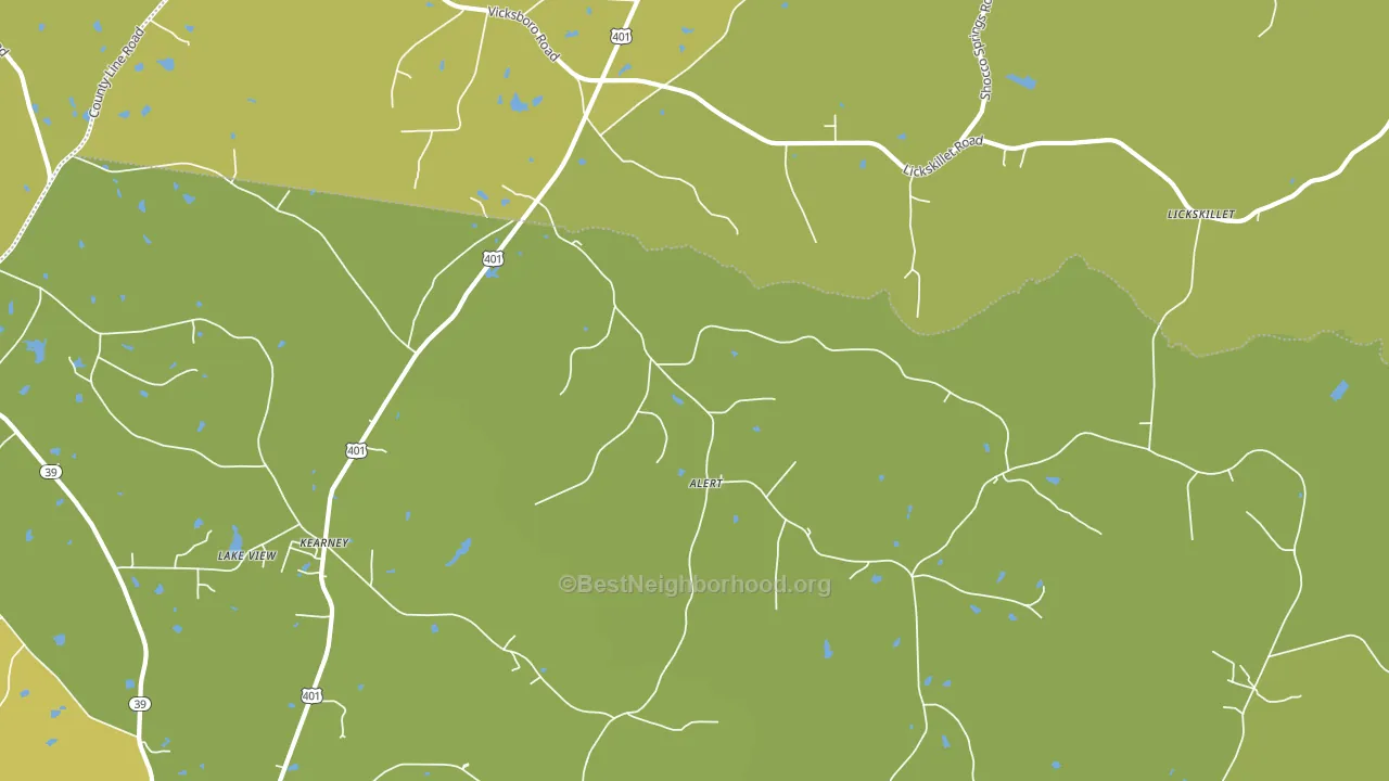 Alert, NC block-group voter-turnout map