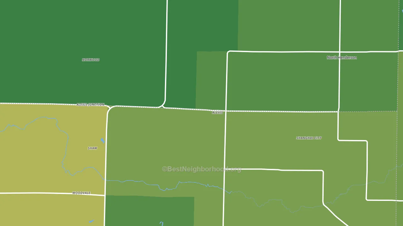Alexis, IL block-group voter-turnout map