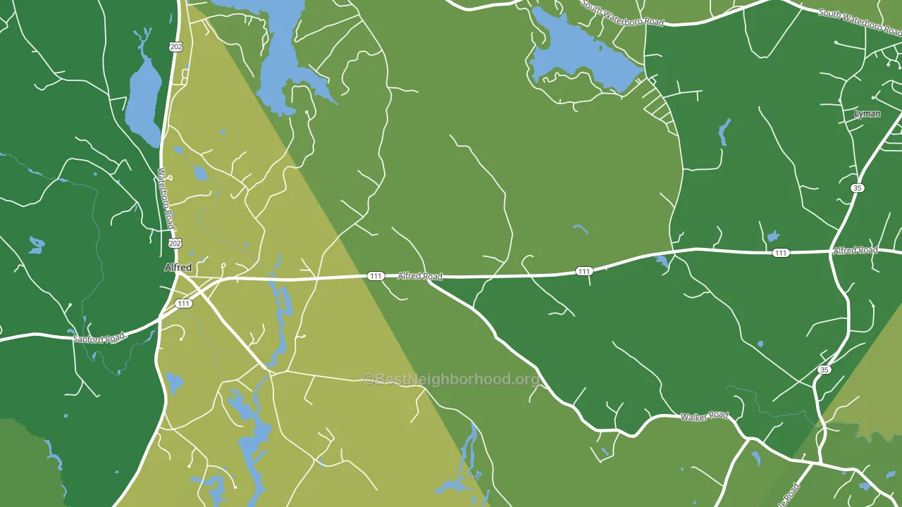 Alfred Mills, ME block-group voter-turnout map