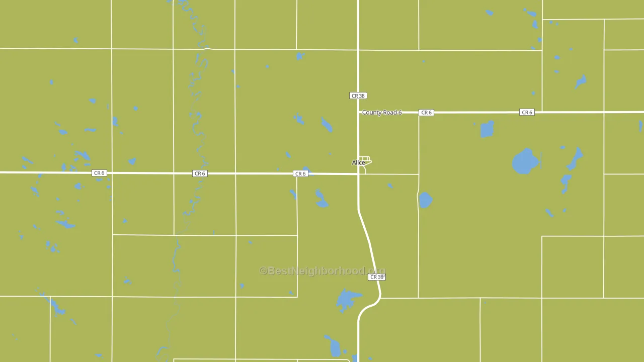 Alice, ND block-group voter-turnout map