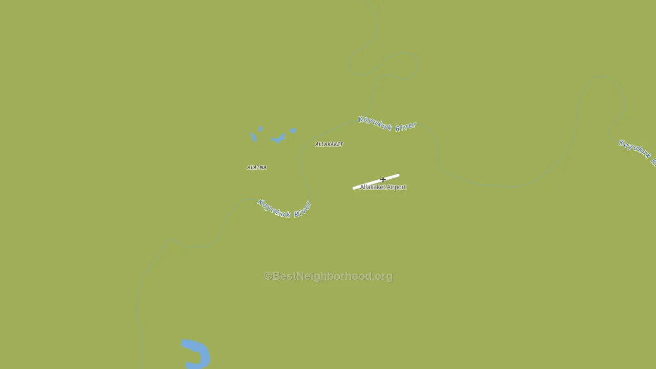 Allakaket, AK block-group voter-turnout map