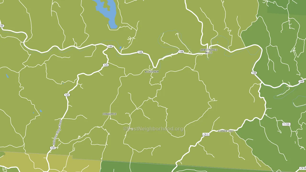 Alledonia, OH block-group voter-turnout map