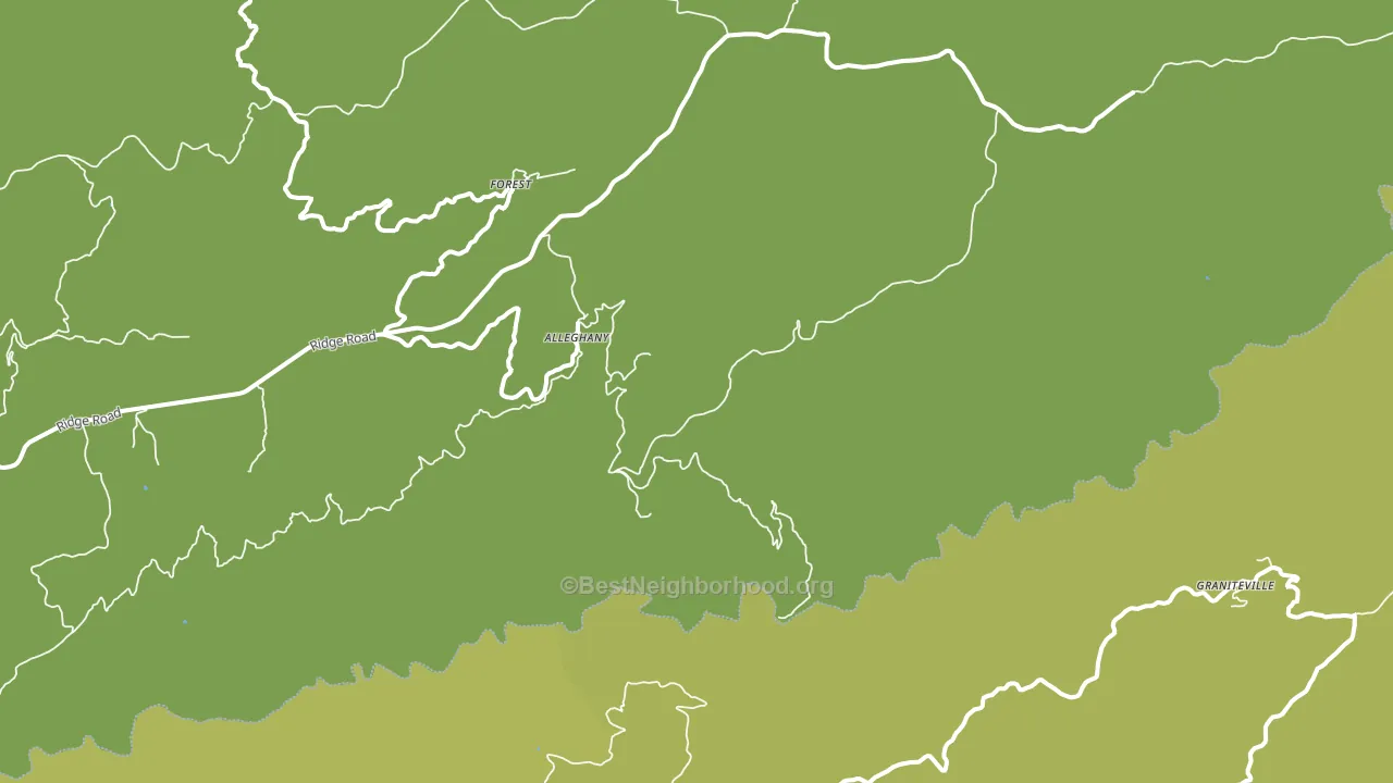 Alleghany, CA block-group voter-turnout map